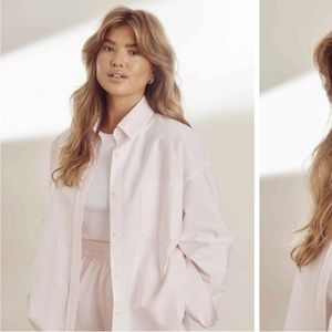 Djerf Avenue Pink Breezy Shirt